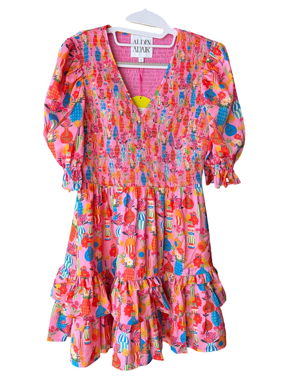 Alden Adair NWT Alex Dress Pink Chantilly Size S - Picture 2 of 6